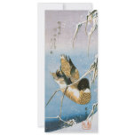 Wild Duck Swimming Snow Laden Reeds by Hiroshige invitations