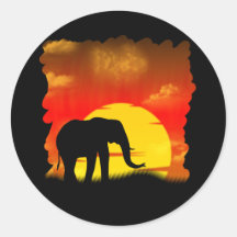 Wild Elephant Sticker