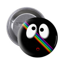 Wild Eyes! - Rainbow Button