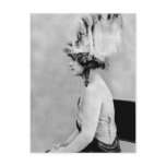 Wild Feather Hat, early 1900s postcards