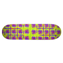 Wild Flower Pattern Skateboard