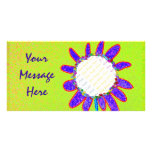 Wild Flower photo card template photo cards