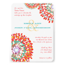 Wild Flower Wedding Colours Floral Invites