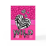 Wild For You Hearts Valentine's Day Greeting Card