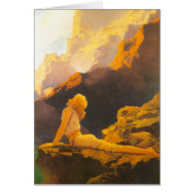 "Wild Geese", by Maxfield Parrish Card