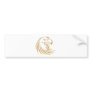 Wild Gold Eagle Bumper Sticker