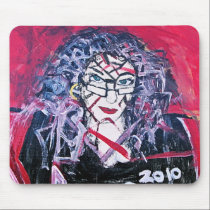 WILD HAIR ABSTRACTION mousepads