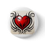 Wild Heart Tattoo style Buttons