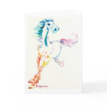 Wild Horse Spirit - Romping Horse Watercolor Card