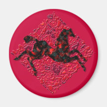 Wild Horses #21 Ruby and Ashes Fridge Magnets