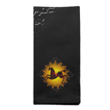 Wild Horses #21 Ruby and Ashes Printed Napkin