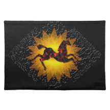 Wild Horses #21 Ruby and Ashes Place Mat