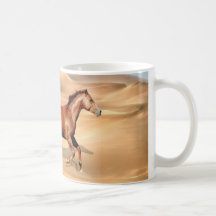 Wild horses and sand dunes coffee mugs