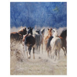 Wild horses running flyers