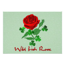 Wild Irish Rose Personalized Invitation