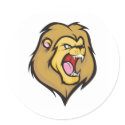 Wild Lion Cartoon Style stickers