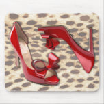 Wild Little Red Bow Peep Mouse Pad