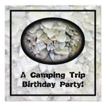Wild Mushrooms Camping Birthday Party Personalized Invites