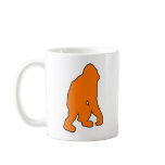 Wild Orangutan Great Ape Monkey Silhouette mugs