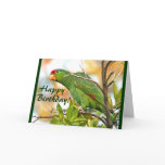 Wild Parrot Birthday Card
