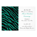 Wild Print Graduation Invitation (Marine Green)
