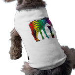 wild rainbow zebra dog clothing