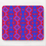 wild red blue mouse pad