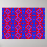 wild red blue poster