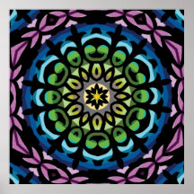 Wild Retro Mod Abstractg Print