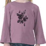 Wild Rose and Butterfly Tshirt