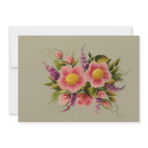 Wild Roses and Lilacs Invitation