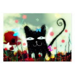 wild smart cat kitty gatito chat business card