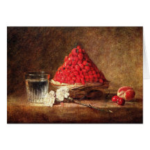 Wild Strawberries by Jean Simeon Chardin Greeting Cards