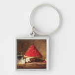 Wild Strawberries by Jean Simeon Chardin Keychain