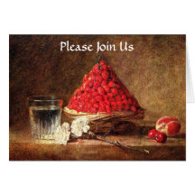 Wild Strawberries - Vintage Art -by Chardin Card