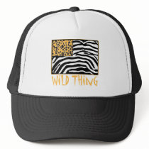 Wild Thing! Cool Animal Print design Trucker Hats