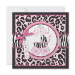 Wild Thing Invitation Square Pink B
