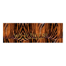 WILD TIGER Business or Profile Card Business Card Templates