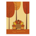 Wild Turkey Forest Gift Tag business cards