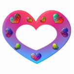 Wild Violet Heart Photo Sculpture