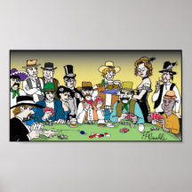 Wild West Poker Game Print