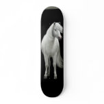 Wild White Mustang Skateboard