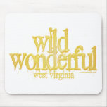 Wild Wonderful West Virginia-Yellow mousepads
