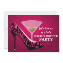 Wild Zebra High Heel Shoes Bachelorette Party