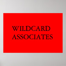WildCard Associates Print