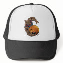 Wildcats Basketball art Blue Shirt, Red Stripe hats
