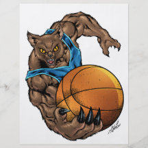 Wildcats Bobcats Basketball, Blue, L. Blue Stripe Flyer
