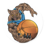 Wildcats Bobcats Basketball, Blue, L. Blue Stripe stickers