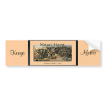 Wildebeest / gnu migration, safari bumper stickers bumper stickers