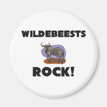 Wildebeests Rock Magnet